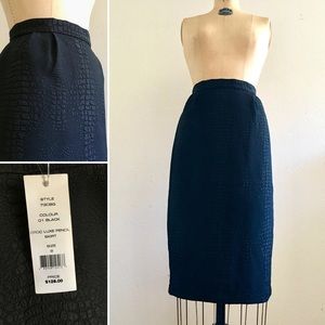 NWT French Connection Croc Luxe Pencil Skirt -Sz 8